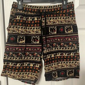 Mens Native American Print Shorts- Size Small